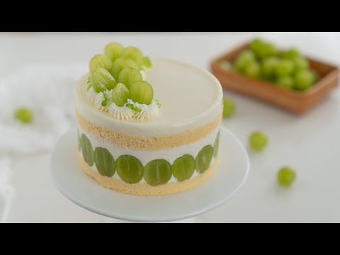 青提酸奶慕斯蛋糕 How to make Green Grapes Yogurt Mousse Cake