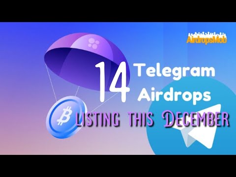 14 Telegram airdrops listing this December and Dates