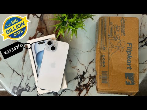 iPhone 15 Unboxing - Flipkart Big Billion Days Sale 2024 Unit l Real or Fake 🤔