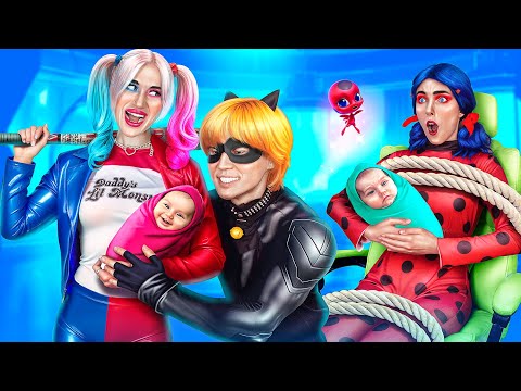 Pregnant Harley Quinn Vs Pregnant Ladybug/ Harley stole Ladybug's Boyfriend!