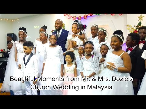 Beautiful Moments from Mr. & Mrs. Dozie's Church Wedding in Malaysia