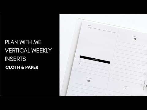 Minimal Fall Inspired PWM Using Our Undated Weekly Planner Inserts | Cloth & Paper