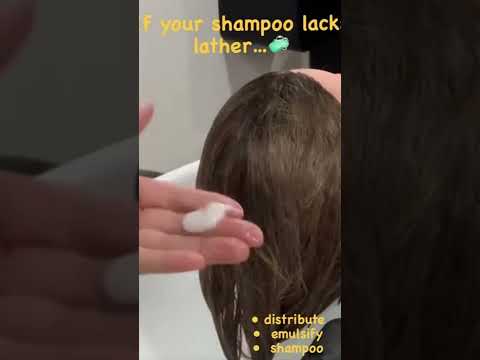 How to get a lather from your shampoo