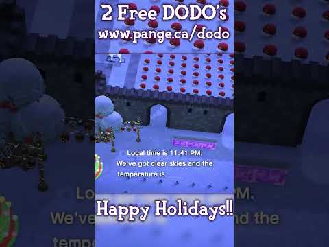 24/7 DODO CODES for Animal Crossing New Horizons: Festive Style!