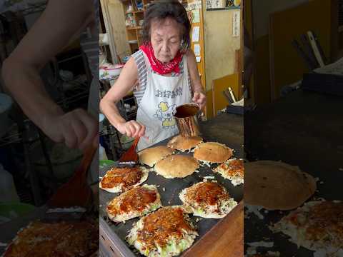 笑顔のお婆ちゃんが作る100円お好み焼き & 焼きそば Grandma's $1 Fried Noodles & Okonomiyaki みかくどう 愛知グルメ