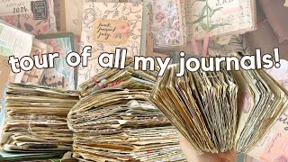 Flip through of my ENTIRE junk journal collection! ✨ Ideas for beginners