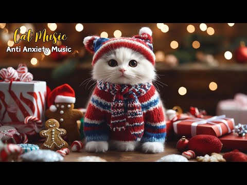 Anti-Anxiety Music For Cat:  Christmas Music Help Your Cat Friend Calm and Don't Worry When Alone🎄