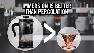 Immersion Coffee Brewing Is Better Than Percolation