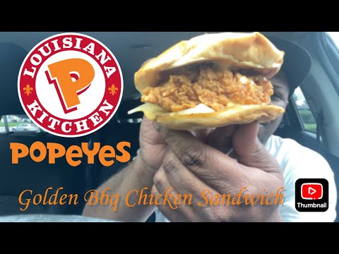 Popeyes Golden BBQ Chicken Sandwich