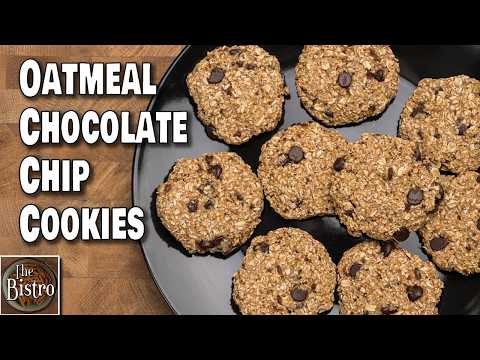 Vegan Gluten Free Oatmeal Chocolate Chip Banana Peanut Butter Cookies