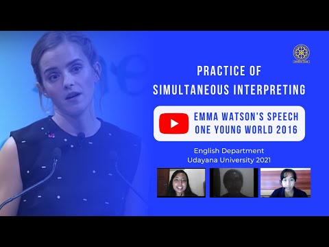 PRACTICE OF SIMULTANEUS INTERPRETING | ENGLISH DEPARTMENT UDAYANA UNIVERSITY | 2021