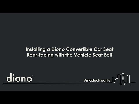 Diono® All-In-One Convertible Car Seat | Rear-Facing Seat Belt Installation