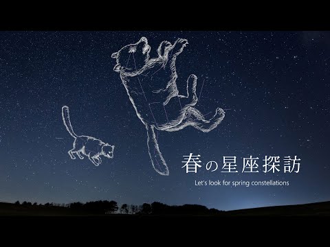 癒しの星空風景【春の星座探訪】 タイムラプスで綴る春の星座 Time Lapse Spring constellation 2021 4K