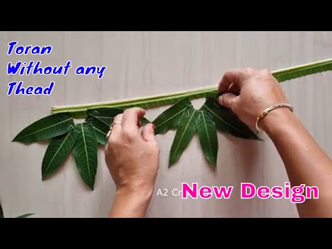 Green Grace: DIY Mango Leaf Toran for Celebrations for Diwali Festival