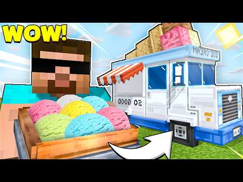 I OPENED AN ICE CREAM TRUCK IN MINECRAFT