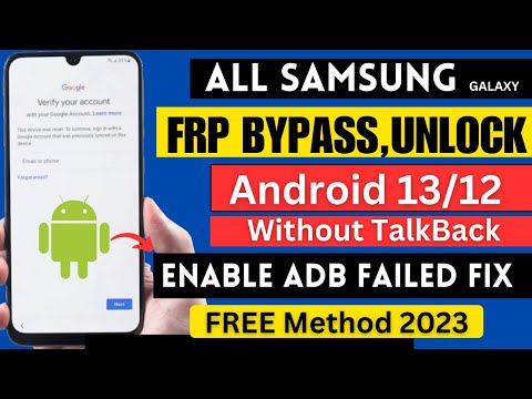 ALL SAMSUNG DEVICE FRP BYPASS ANDROID 13/12 FREE METHOD