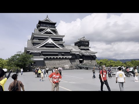 到熊本參觀熊本城 |吃熊本稱的草莓冰淇淋 | 在車站吃午餐 | 吃不飽再買一個大便當| 20240428