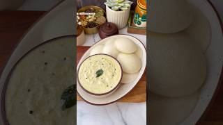 Coconut Chutney With Idli😍 #shorts #idli #chutney #viralvideo