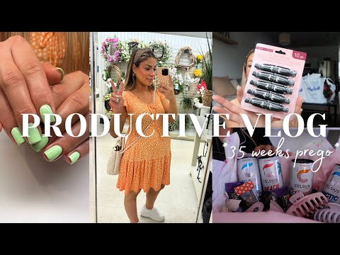 VLOG: Why I've been gone! Pregnancy update, Mom nails, Target & Marshall’s haul, Making nurse basket