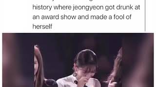 Twice Jong Yeon made a fool of herself at an award show