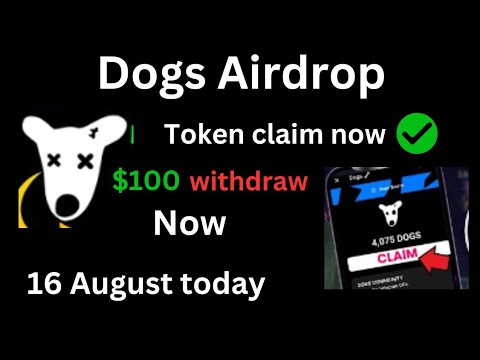 Dogs airdrop - how to claim dogs token | Claim Now 16 August| #Dogs #Airdrop