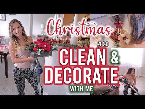 CLEAN & DECORATE WITH ME/ CHRISTMAS 2020 PT 1/CHRISTMAS DECOR IDEAS/ULTIMATE CLEAN WITH ME