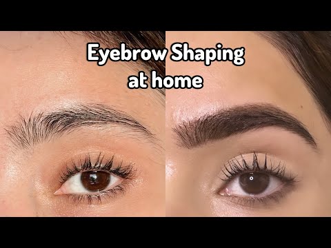 How to Shape and Maintain Eyebrows at Home (For Beginners) | Facial Hair Removal