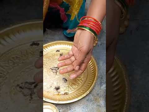 Cleaning pooja items at home with Sabina powder and old tamarind