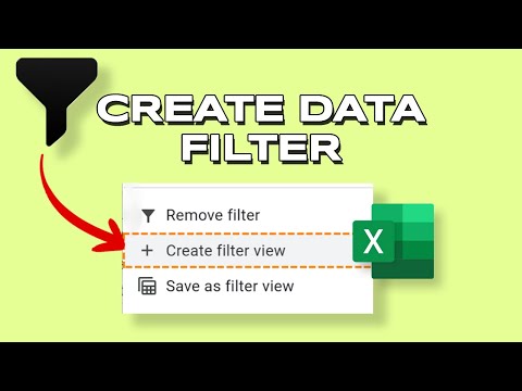 How to Create Data Filter on Google Sheets