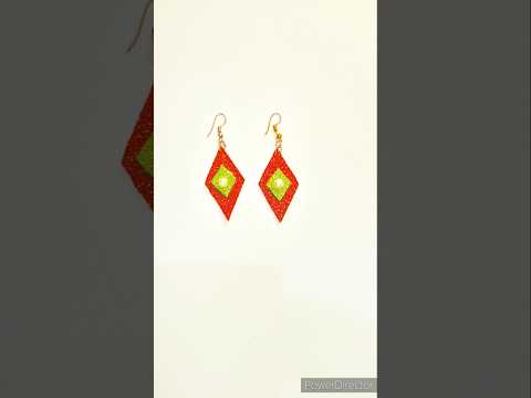 I Made DIY Christmas Earrings for Girls #shorts #diy