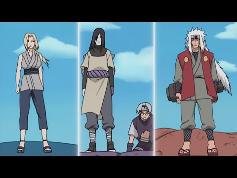 OROCHIMARU VS TSUNADE AND JIRAIYA - THE BATTLE BETWEEN THREE LEGENDARY SANNIN