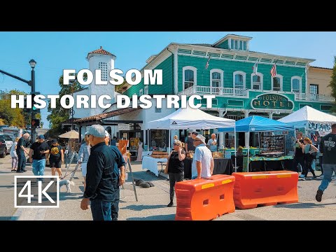 [4K] Spring Arts and Crafts Fair - Folsom Historic District - California