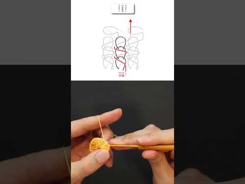 A guide to crocheting seamless circles - Treble Crochet (US) / Double Treble Crochet (UK) #shorts