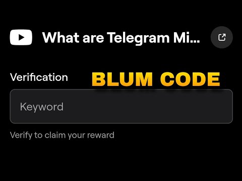 What Are Telegram Mini Apps Video Code Today | Blum New Video Code 20 September