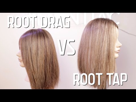 ROOT TAP OR  ROOT DRAG/ TURN HIGHLIGHTS IN BALAYAGE