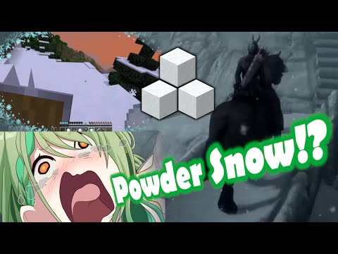 Fauna Found a Powder Snow in Skyrim [Hololive EN]