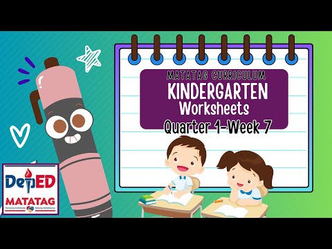 Quarter 1 Week 7 -MATATAG Curriculum Kindergarten Worksheets (Filipino/English)