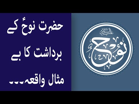 حضرت نوحؑ کے برداشت کا بے مثال واقعہ۔۔۔