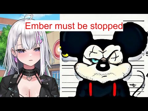 Ember impersonates Mickey Mouse