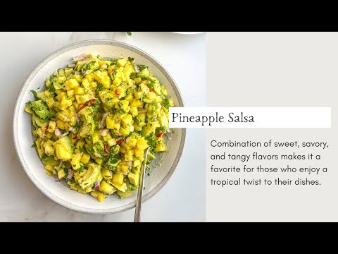 Easy Home-made Pineapple Salsa | Cooking with Zahra