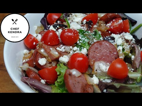 Smoky Feta Salad with Balsamic Vinaigrette! | Quick and Easy Recipe