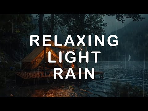 Light Rain Sounds Camping for Sleeping | Sleep and Relaxation | Beat Insomnia, Relax & Study