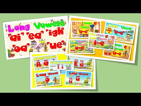 Long Vowels / ai, ea, igh, oa, ue / a-e, e-e, i-e, o-e, u-e / ā, ē, ī, ō, ū / Phonics Compilation!