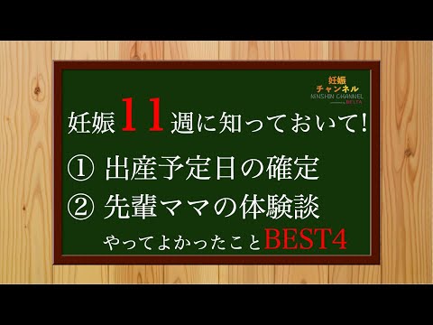 【妊娠11週】出産予定日の確定 と この時期にやっておいてよかったことランキング✨