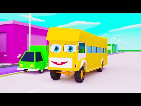 Wheels on the Bus Goes | Round n Round | Nursery Rhymes & Songs Collection Kids USA