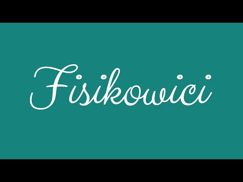 ✎ Fisikowici ✎ English Cursive Handwriting Tutorial