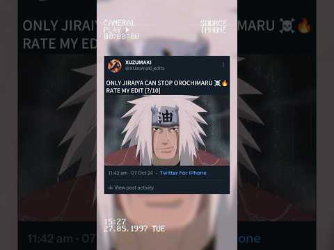 Only Jiraiya Can Stop Orochimaru 🐐🔥 #naruto #shorts #anime