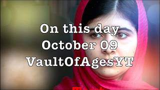 Key Historical Events, October 09th: Prague Astronomical Clock to Malala Yousufzai