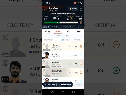 SNA vs LOR dream11 team kaise banaye | SNA vs LOR dream11 team kaise banaye #dream11team #SNAvsLOR