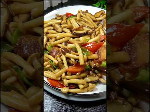 白玉菇炒肉这么做简单鲜美又下饭，你学会了吗？